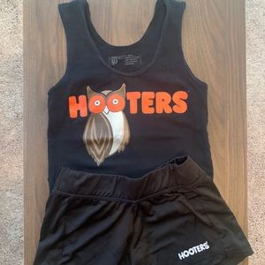 REAL Hooters Girl Tank Top and Shorts Costume
